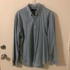 Men’s Polo Ralph Lauren jean/cotton dress shirt L